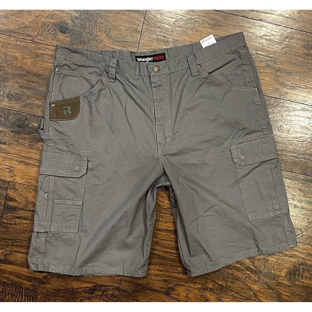 Wrangler Riggs Workwear Ripstop Ranger Cargo Short, Men's Size 42, Slate - Picture 2 of 10